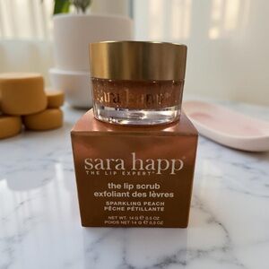 NIB•Sara Happ Sparkling Peach Lip Scrub